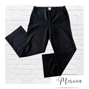 Merona Ultimate Black Chino Style Dress Pants Women’s Size 12